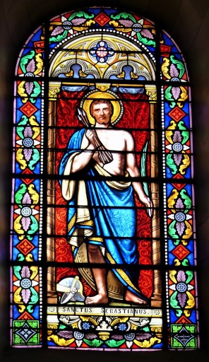 로마의 성 세바스티아노_photo by Pere Igor_in the Church of Notre-Dame in Espinasse_France.jpg